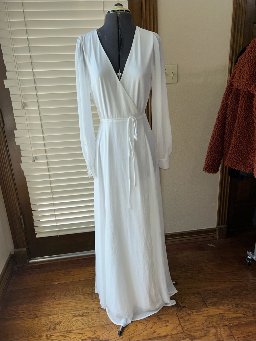 Lulus My Whole Heart long sleeve wrap dress NWT Size small